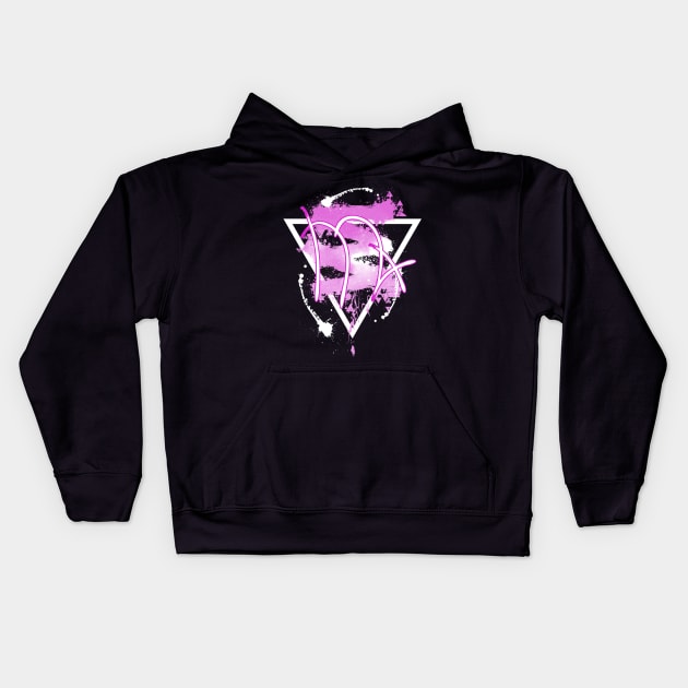 Virgo - Pink Sky Kids Hoodie by Scailaret